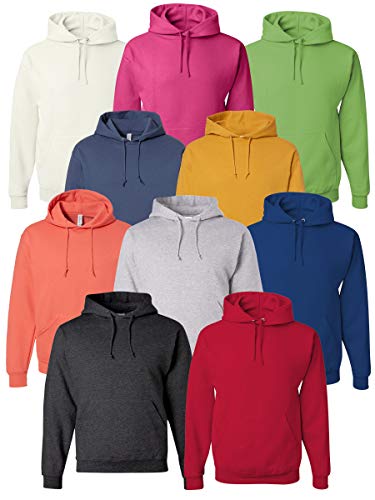 Tee Miracle Multipack Bundle Unisex Bulk 996MR Hooded Sweatshirt 3, 6, 10 Pack - Make Your Own Assorted Color Set
