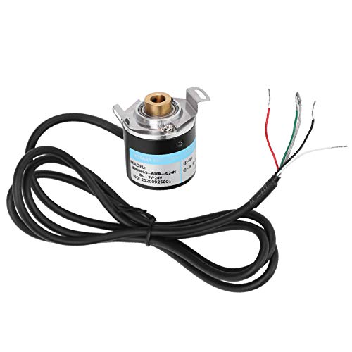 Fafeicy AB 2-Phase Encoder, DC 5-24V Hollow Shaft Encoder AB 2 Phase Quadrature Encoder 6-8mm for Office Automation and Engineering Fields(600B) Fafeicy AB 2-Phase Encoder, DC 5-24V Hollow Shaft Encoder AB 2 Phase Quadrature Encoder 6-8mm for Office Automation and Engineering Fields(600B)