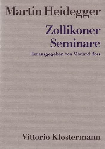 Zollikoner Seminare: Protokolle - Zwiegesprache... [German] 3465034597 Book Cover