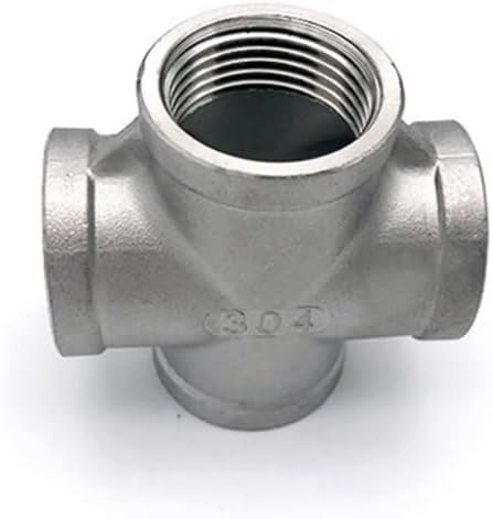 1/4-2 inches NPT Female Thread Cross Type 304 Stainless Steel DN8 - DN50 Water Pipe Fitting SS304 Joint 4 Ways Connector(2")