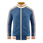 Men's Track Jackets Lightweight Long Sleeve Full Zip Streetwear Tops - Image 2