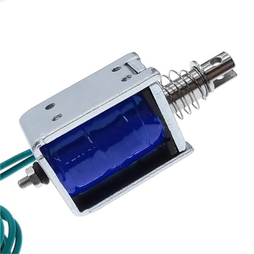 Électroaimant solénoïde U0837 DC 24V 12V traction poussée course 10mm force 2kg - 4