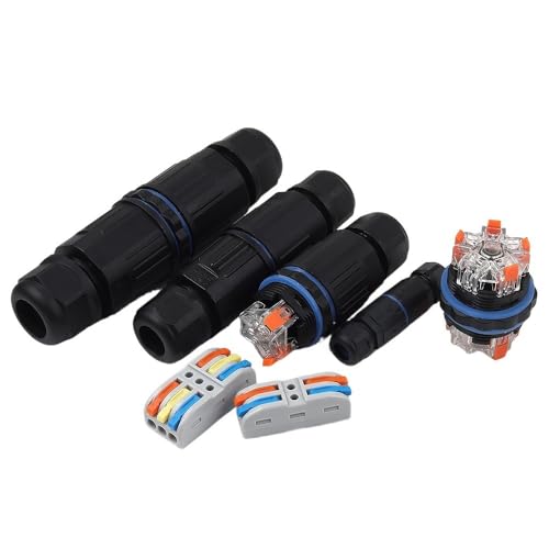 IP68�h���d�C�P�[�u���R�l�N�^�A���O2/3�E�F�C�W�����N�V�����{�b�N�X�A�����\�ȃ��o�[���C���[�t���h�����C���[�R�l�N�^MAYAIYIN(KVF2003-2P)