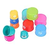 Stapelbecher-Spielzeugset, Visuelle Entwicklung, Süßes Badespielzeug für Kleinkinder...