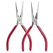 Whizzotech Long Nose Pliers Chromium Vanadium Steel with Mini Wire Cutting Tool 6 Inch
