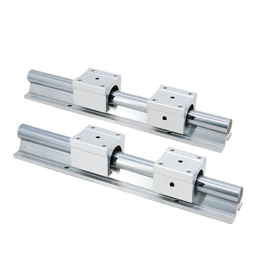 Rail linéaire robuste en acier chromé et blocs SBR16UU en aluminium