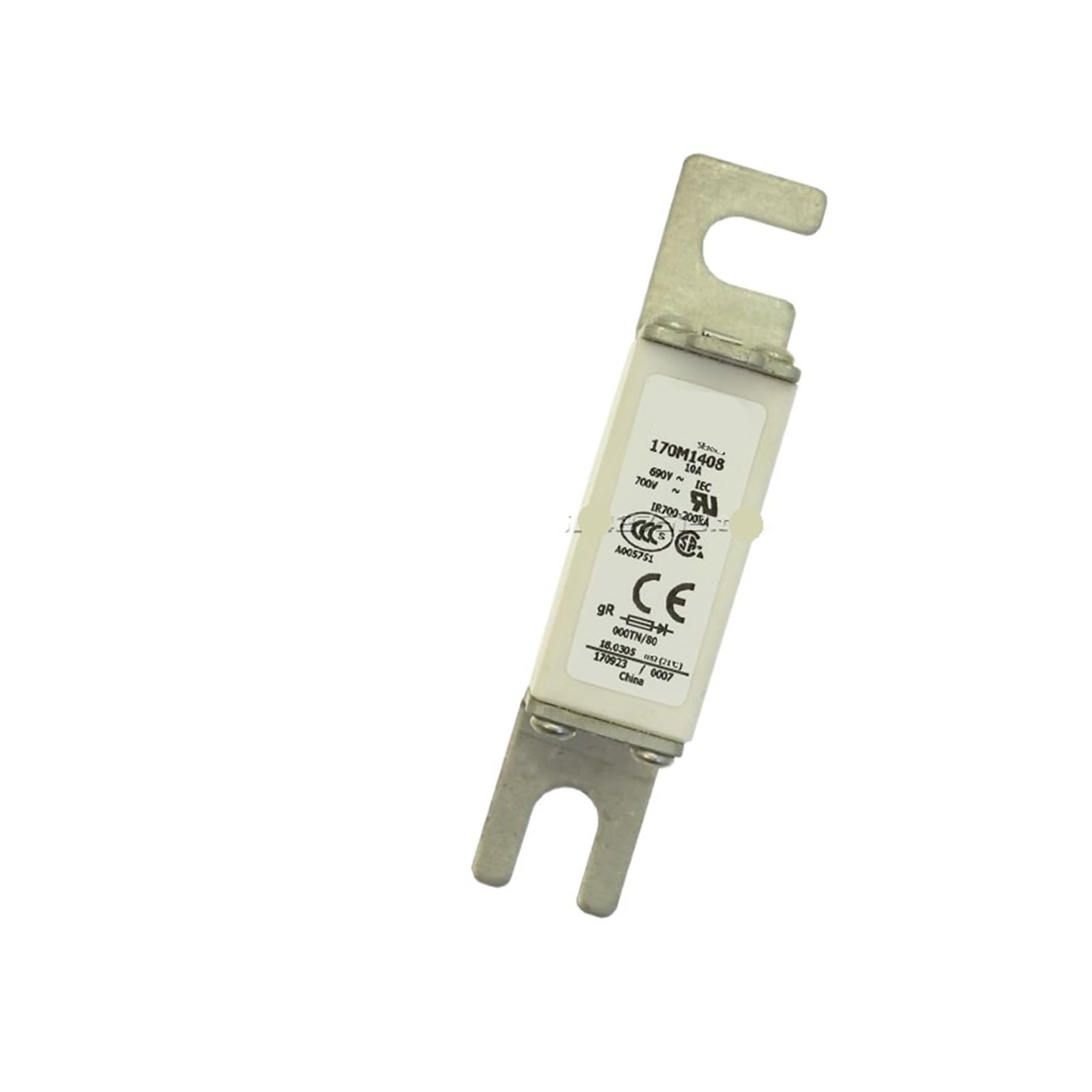 Fusible 170M1408 ultra-rapide pour la protection des circuits de puissance