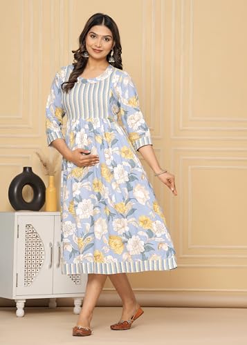 Image of Jikonet Women's Maternity Kurti for Feeding Zippers (VJK)