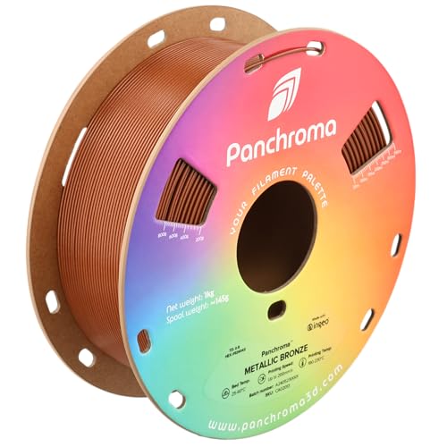 Polymaker Panchroma Metallic PLA Filament, Metallic Bronze 1.75mm 3D Printing Filament, 3D...
