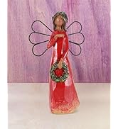 iStatue Christmas Angel Figurine, 6.7'' Resin Faceless Realistic Hand-Painted and Sculpted Wings ...