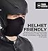 Tough Headwear Neoprene Half Face Mask for Cold Weather - Men's Winter Ski Mask for Outdoors, Motorcycle - Black
