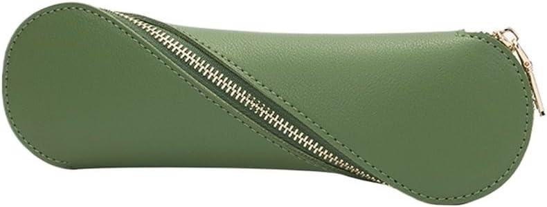 Leather Small Fresh Pencil Pouch High School Students Large Capacity