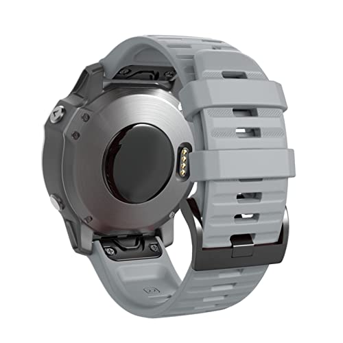 Bracelet en silicone pour Garmin Fenix 7 gris taille standard interchangeable