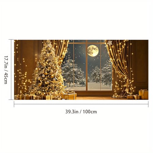 Película Adhesiva Navideña para Ventanas 39.3×17.7 pulg miniatura 3