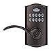 Kwikset SmartCode 955 Pembroke Light Commercial 10-Button Keypad Electronic Lever, Featuring Convenient Keyless Entry, 3-Year Battery Life and High Traffic Durability Venetian Bronze