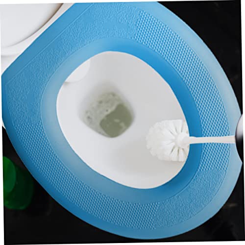 Cabilock 2 Stücke Toilettenmatte Reisesitzkissen Toilettensitzkissen Tragbares Sitzkissen Fuzzy Toilettensitzbezug Reise Toilettensitzbezüge Toilettenwärmer Eva Toilettensitzkissen – Bild 4