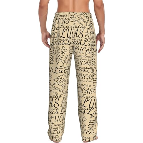 Personalized Men's Pajama Pants, Custom Mens Pajama Bottoms, Personalized Pajama Pants for Men Black Blue3