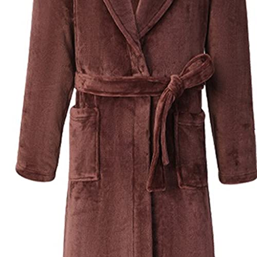 Winter home clothes loose bathrobe flannel men's robe pajamas plus size pajamas thickened coral fleece home clothes3
