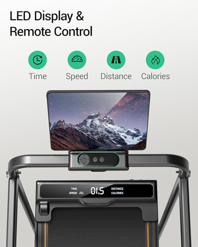 Motorized Folding Treadmill with Incline