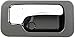 Dorman 92438 Rear Passenger Side Interior Door Handle Compatible with Select Honda Models, Black; Chrome
