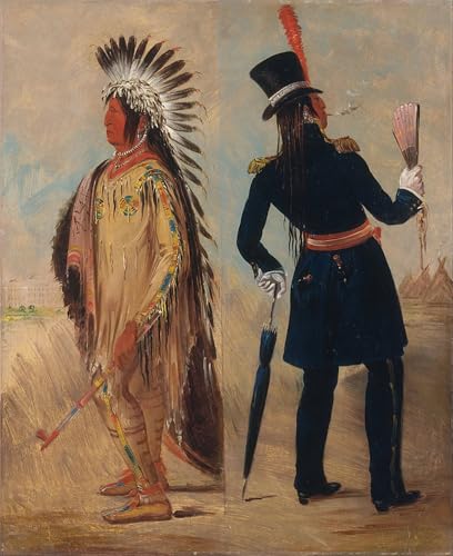 George Catlin tableau vintage unique pour raconter une histoire à travers votre décoration murale