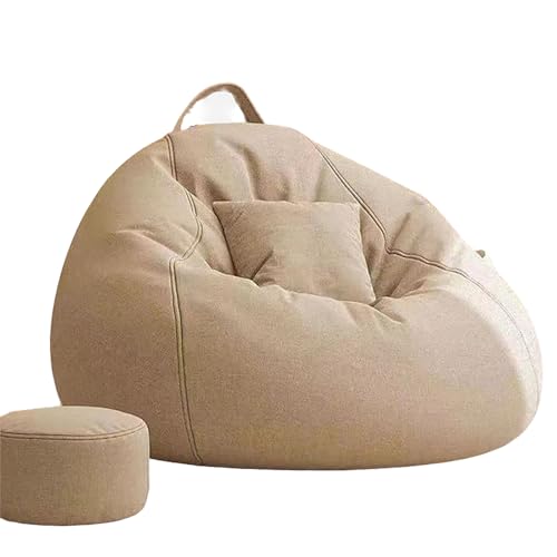 Listado de Puffs pera del mes. 41 HUJZJY Puf con Relleno Incluido Interior Gigante, Grande Puff Silla para Interior Exterior, Salon Bean Bag para Adultos y Niños, Sofa Puff Gigante Muy Cómodo, Suave Confortable