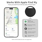 Air Tracker Tags 4 Pack Smart Tag Bluetooth Trackers Work with Apple Find My (iOS Only), Lightweight Tag Prevent Loss of Luggage Wallets Keys Bags,Replaceable Battery,IP67 Waterproof - Image 3