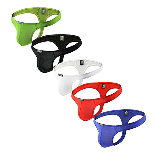 Buy 5 Pack MuscleMate Men's Thong Underwear, Men's Thong GString