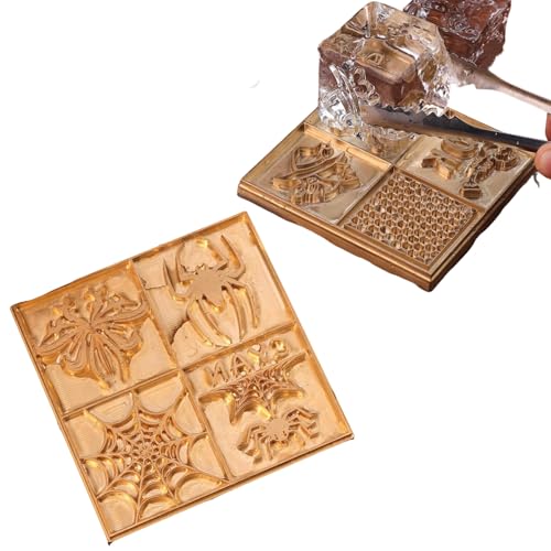 Placa de cubitos de hielo personalizada, bandeja de cubitos de hielo personalizada, sello de hielo personalizado para bar, marca de hielo, marca de hierro para hielo