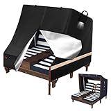 Acreater Cover for Kids Chaise Lounge Cover Suitable for KidKraft Wooden Outdoor Double Chaise Lounge，Waterproof Kids Patio Furniture Set Cover for Kids Lounge Chair Outdoor 35.5' L x 39' W x 36' H