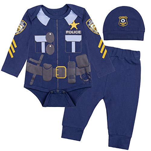 Image of Paddy Field Baby Girls Boys Police Costume Bodysuit