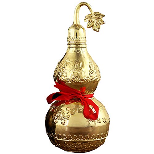 J-Clock Wu Lou Feng Shui Gesundheitsstatue, Feng Shui Kürbis/Wu Lou/Hu Lu Skulptur mit Gravur Om Mani Padme Hum Figur, Wohlstand Wohnkultur Cover