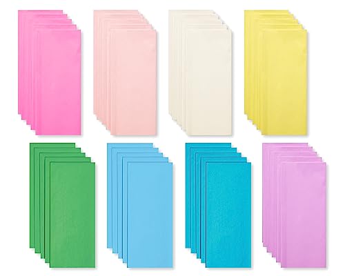 American Greetings 40 Sheet Pastel Tissue Paper 20" X 20" For Graduation, Birthdays And All Occasions #TOP1