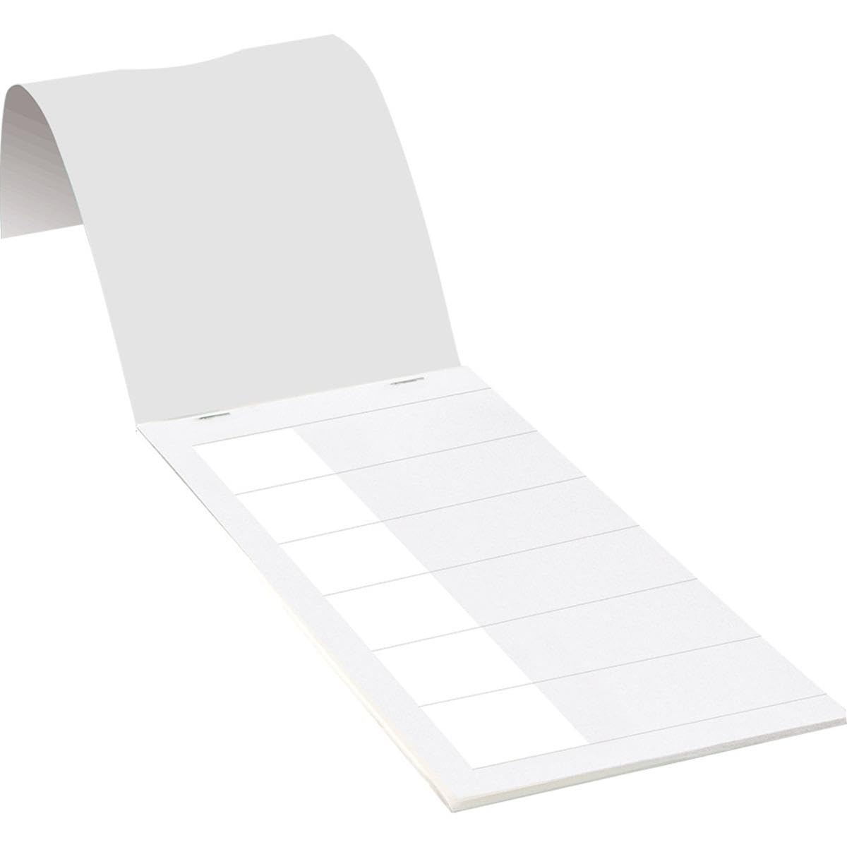 Kabelmarkierer zum Selbstbeschriften, weiß, Folie, selbstklebend,110x40mm, 50/Heft