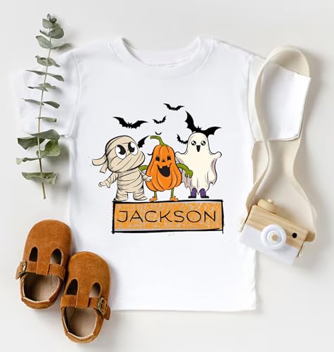 Kids Halloween Shirt, Personalized Halloween Name Shirt, Personalized Halloween Shirt, Girls Halloween Shirt, Custom Halloween Toddler Shirt2