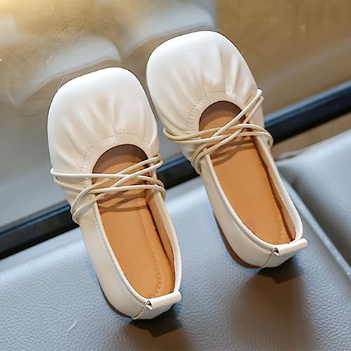 Girls Shoes Spring/Autumn Solid Short Heel Alternate Tie Casual Softball Slides Youth Girls3