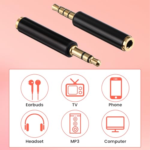 Adaptador Molain TRS a TRRS 3.5mm Pack 4 miniatura 4
