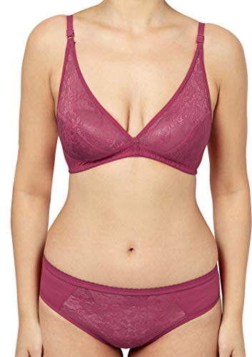 Image of StyFun Women Cotton Bra Panty Set, Non-Padded, Non-Wired, Sexy Lingerie for Honeymoon Lingerie Set for Women for Sexy hot Bra Panty Set for Women Combo Pack Color- Multi-Color Cup-B