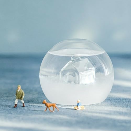 フェリシモ 天気によって結晶が変化する 朝もやが立ち込める山小屋ストームグラスのサムネイル