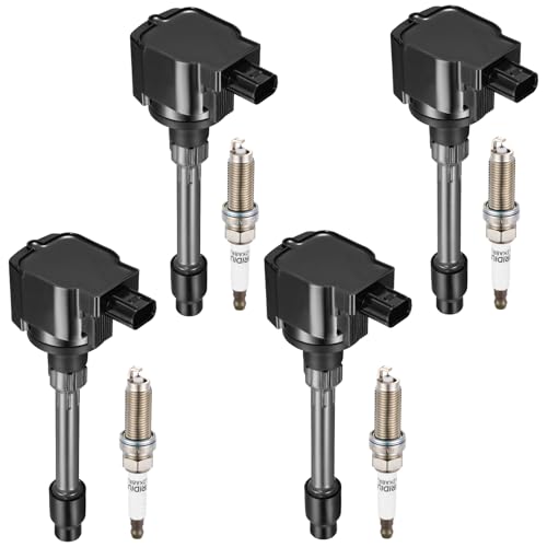 Image of 4-Pack UF781 Ignition Coils & 95660 Spark Plugs Kit Compatible with Honda Civic CR-V 2017-2022, 1.5L L4 - Replaces UF781 CM11122