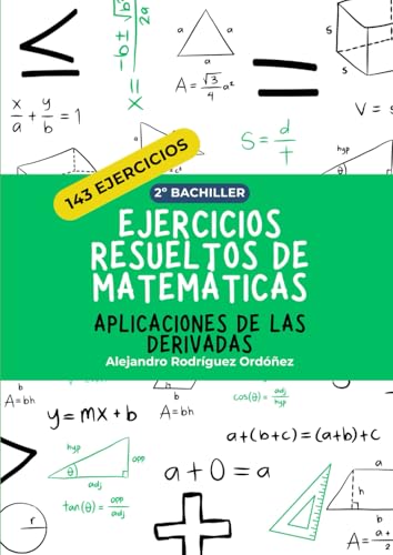 Ejercicios resueltos de matemáticas de aplicaciones de las derivadas: 143 ejercicios (Ejercicios...