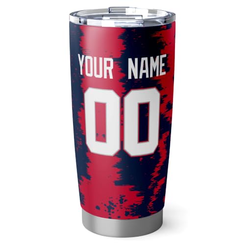 Image of ANTKING New England Tumbler 20oz Travel Mug Custom Number Name Gifts