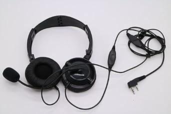 سماعة رأس كبيرة مع ميكروفون لموتورولا Gp328 Ht1250 Vox & Ptt