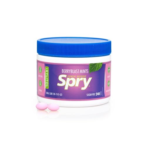 Spry Xylitol Berry Blast Mints Sugar Free Candy - Promote Oral Health, Increase Saliva Production, Stop Bad Breath, Non-GMO, Gluten-Free, 240 Count (Pack of 1) - Thumbnail 6