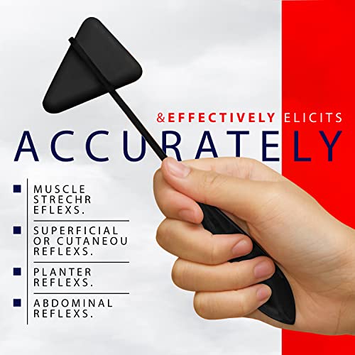 ASA TECHMED Goniometer Physical Therapy Complete Set W/Bonus Reflex Hammer Including 12,8,6 Inches Goni's Plus Two Bonus Measuring Tapes. Occupational Therapy Too - Image 6