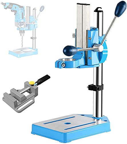 Prensa de taladro de banco con soporte de precisión, columna gruesa y base de aluminio fundido para una perforación estable