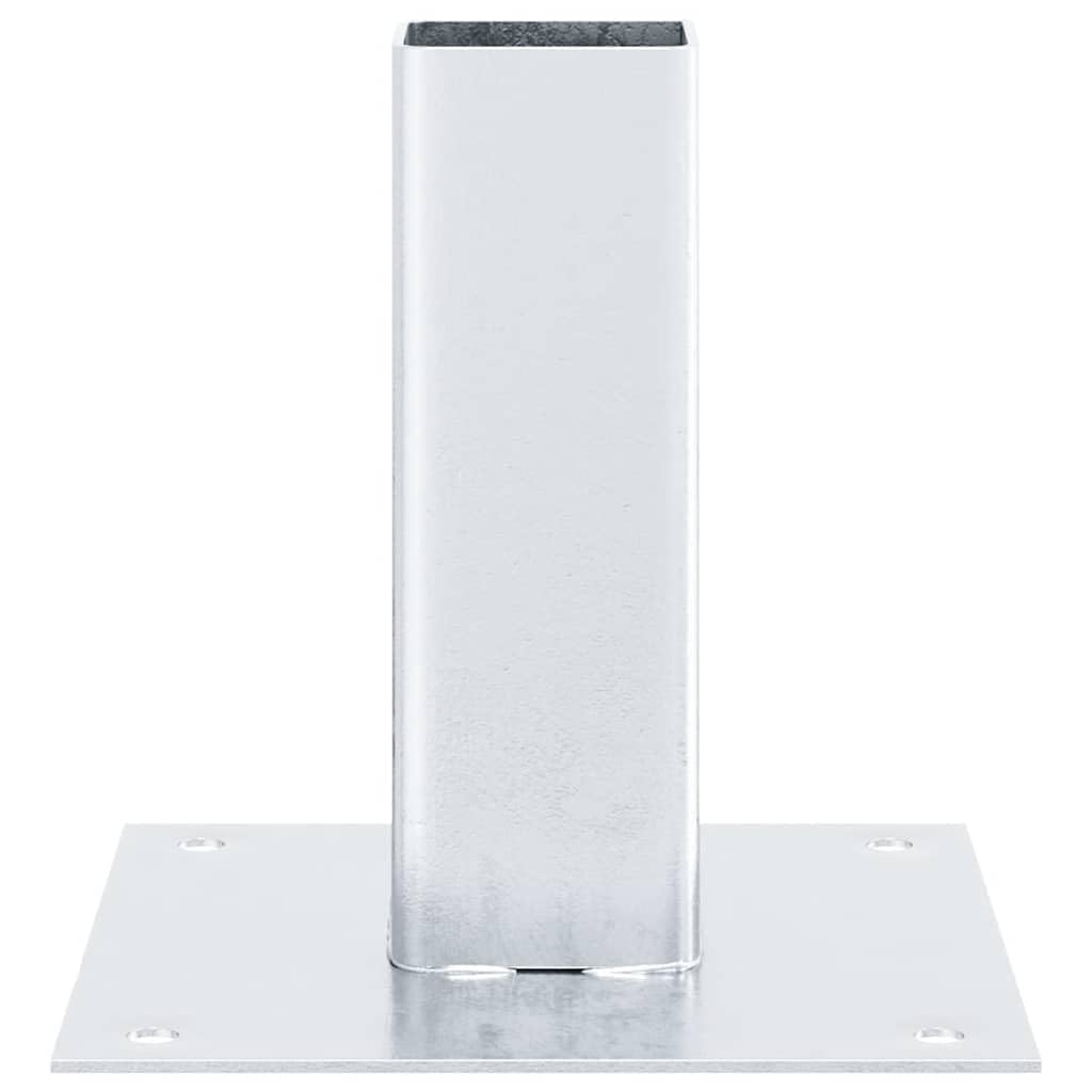 Pfostenträger Quadratisch 12 Stk 46x46mm Stahl Verzinkt | Feuerverzinkt, Korrosionsbeständig, Für Pavillon Zaun Geländer, Montagezubehör separat