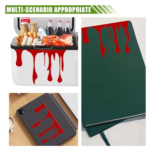 Image of Flowing Blood Bloody Sticker Decal, Blood Dripping Car Sticker, Theme Bleeding Decals for Car Motor Tail Light Window Bumper Decoration(2PCS)