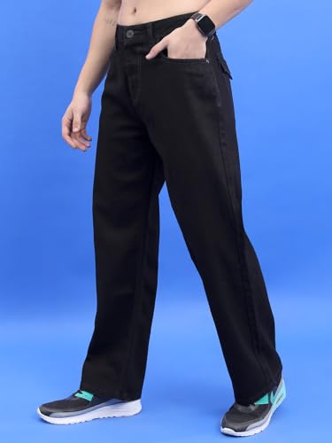 Image of Highlander Men's Loose Fit Jeans | Wide Leg | Mid Rise | Cotton | Jeans for Man