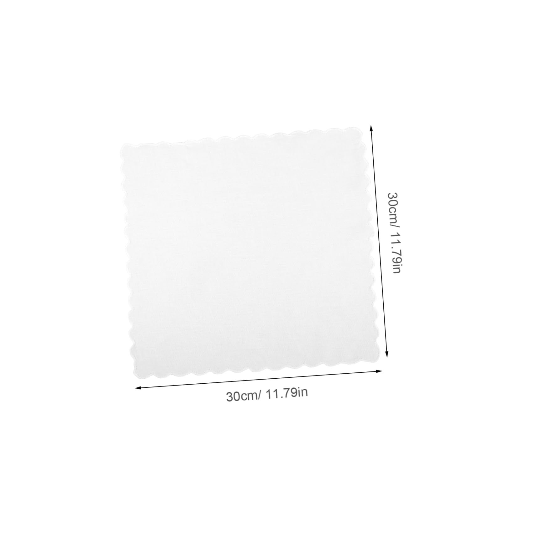 BESTYASH 5Pcs White Cotton Handkerchiefs Multi Purpose Cloth for Sewing Painting Tie Dye Crafts Soft and Gentle for Daily Use and Reusable Cleaning